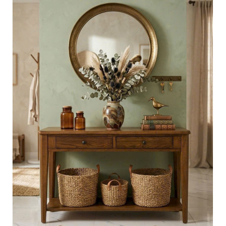 VGF- Console Table 02 : Bàn Trang Trí - Màu Gỗ Óc Chó